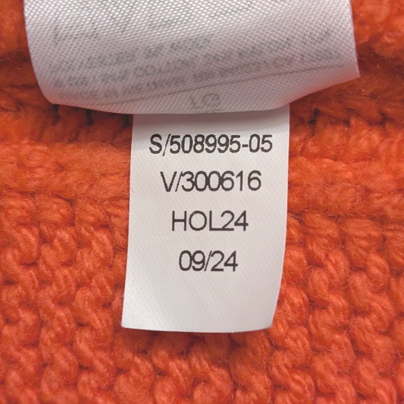 Banana Republic Coral Chunky Knit Sweater Womens XL Crewneck Cotton Blend - Picture 4 of 8